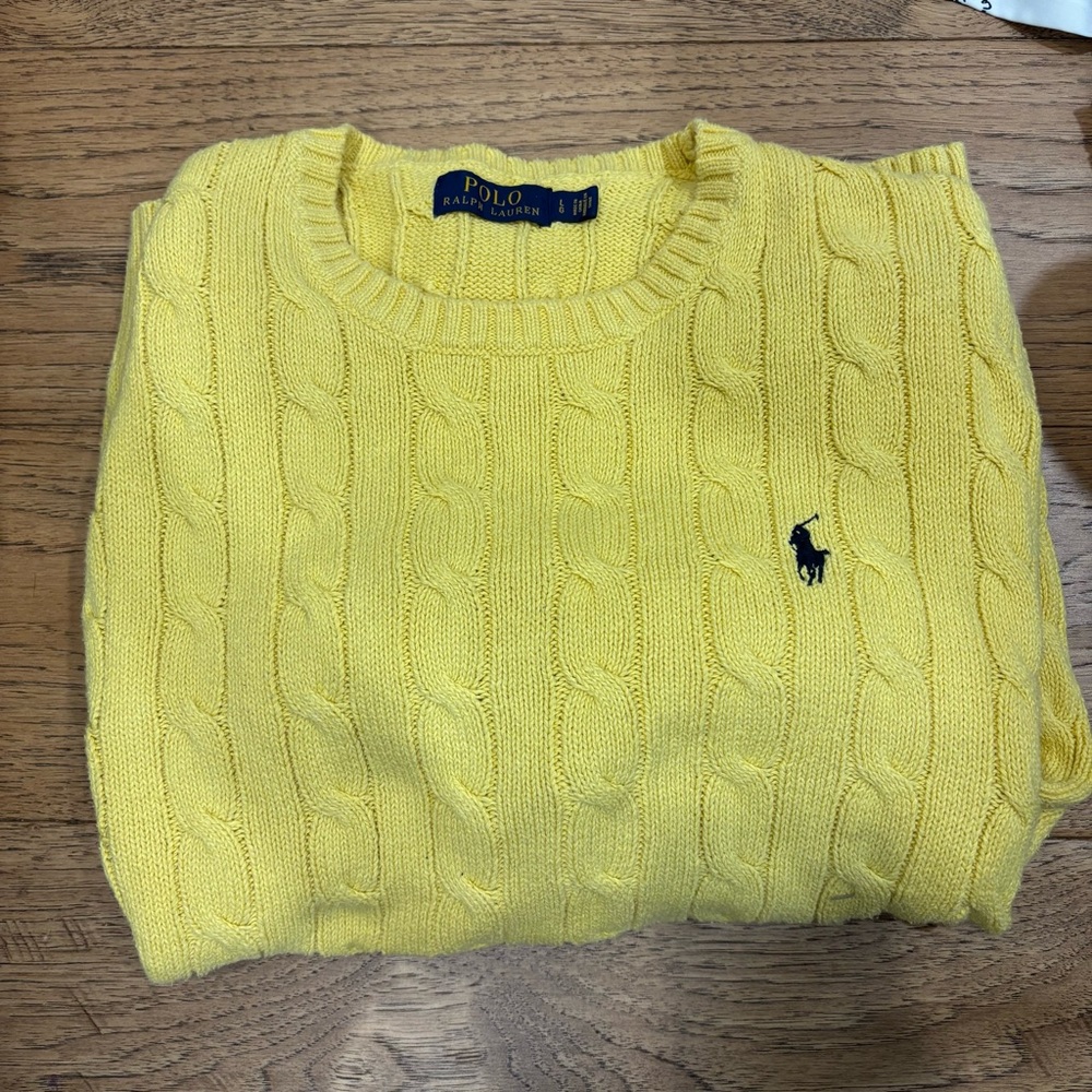 Ralph Lauren Vibrant Yellow Knit Sweater